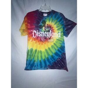 Mickey Mouse Tie Dye Short Sleeve Shirt Adult Med Disney Parks Disneyland Resort